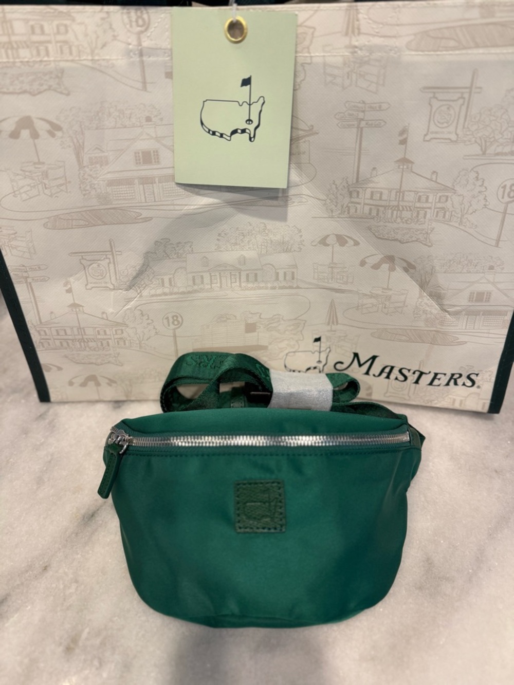 Masters Forest Green Logo Strap Waist Bag